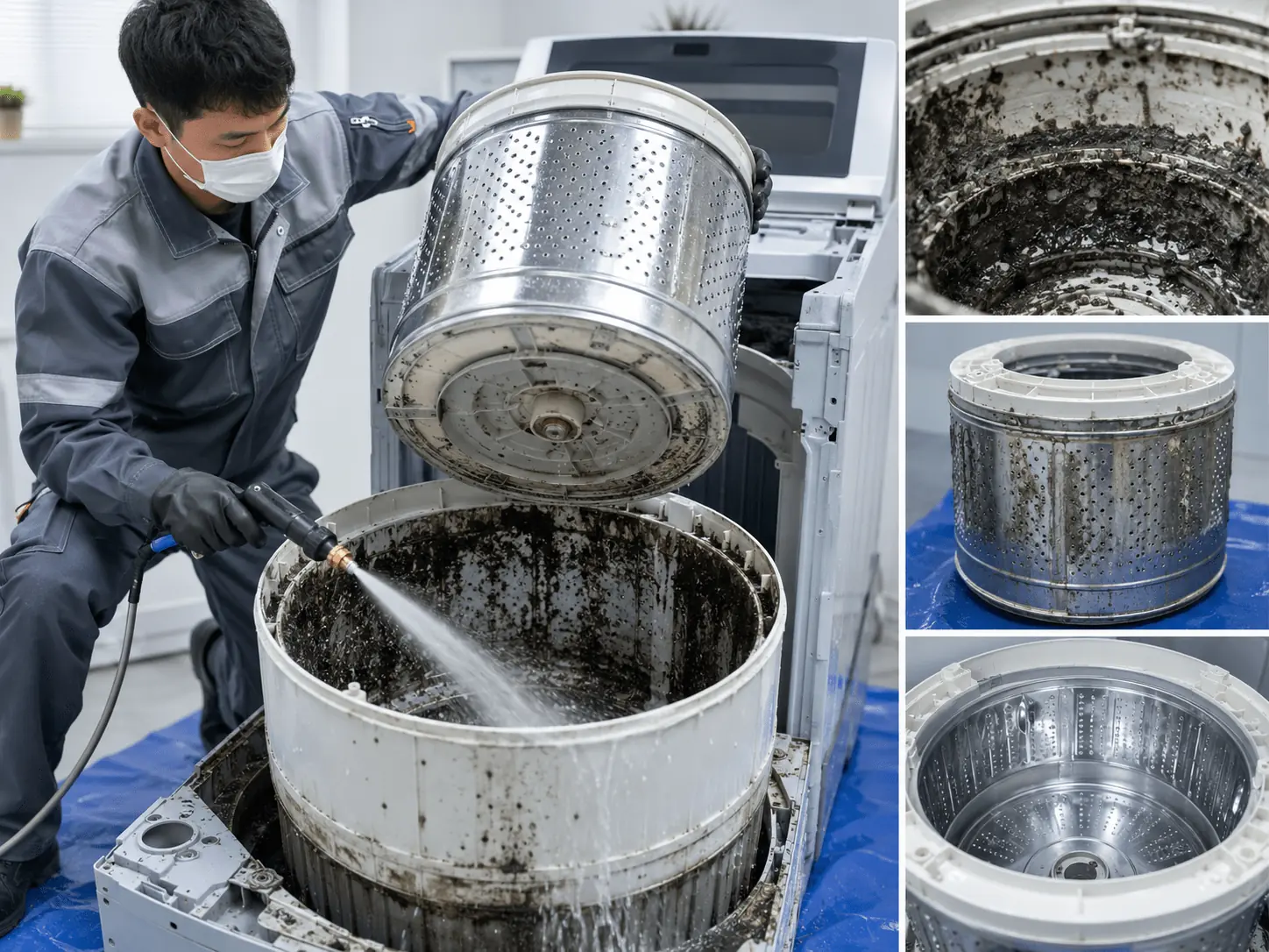 洗衣機完全拆解清洗